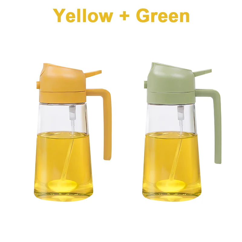 Oil Sprayer Oil Jar Kitchen Household Can Pour Oil Spray Bottle 2In1 Atomized Oil Spray Bottle Oil Spray Bottle Cooking Utensils