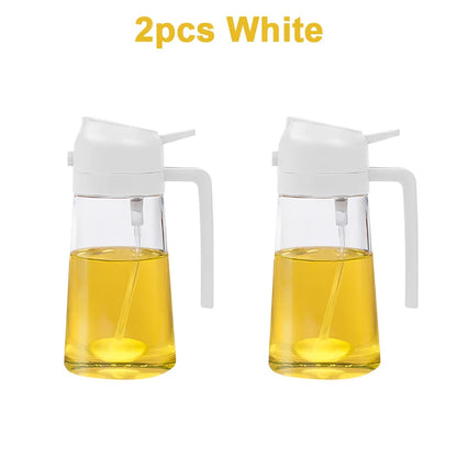 Oil Sprayer Oil Jar Kitchen Household Can Pour Oil Spray Bottle 2In1 Atomized Oil Spray Bottle Oil Spray Bottle Cooking Utensils